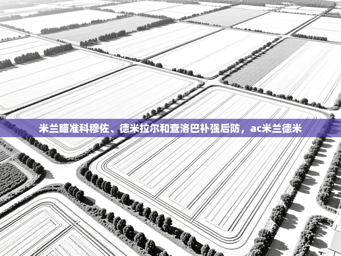 蓝鲸体育在线直播观看-米兰瞄准科穆佐、德米拉尔和查洛巴补强后防，ac米兰德米  第2张