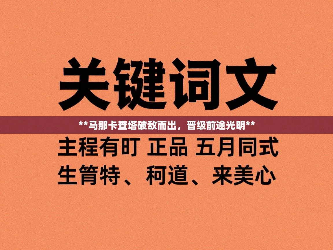 鲸蓝体育平台-**马那卡查塔破敌而出,晋级前途光明** 第2张