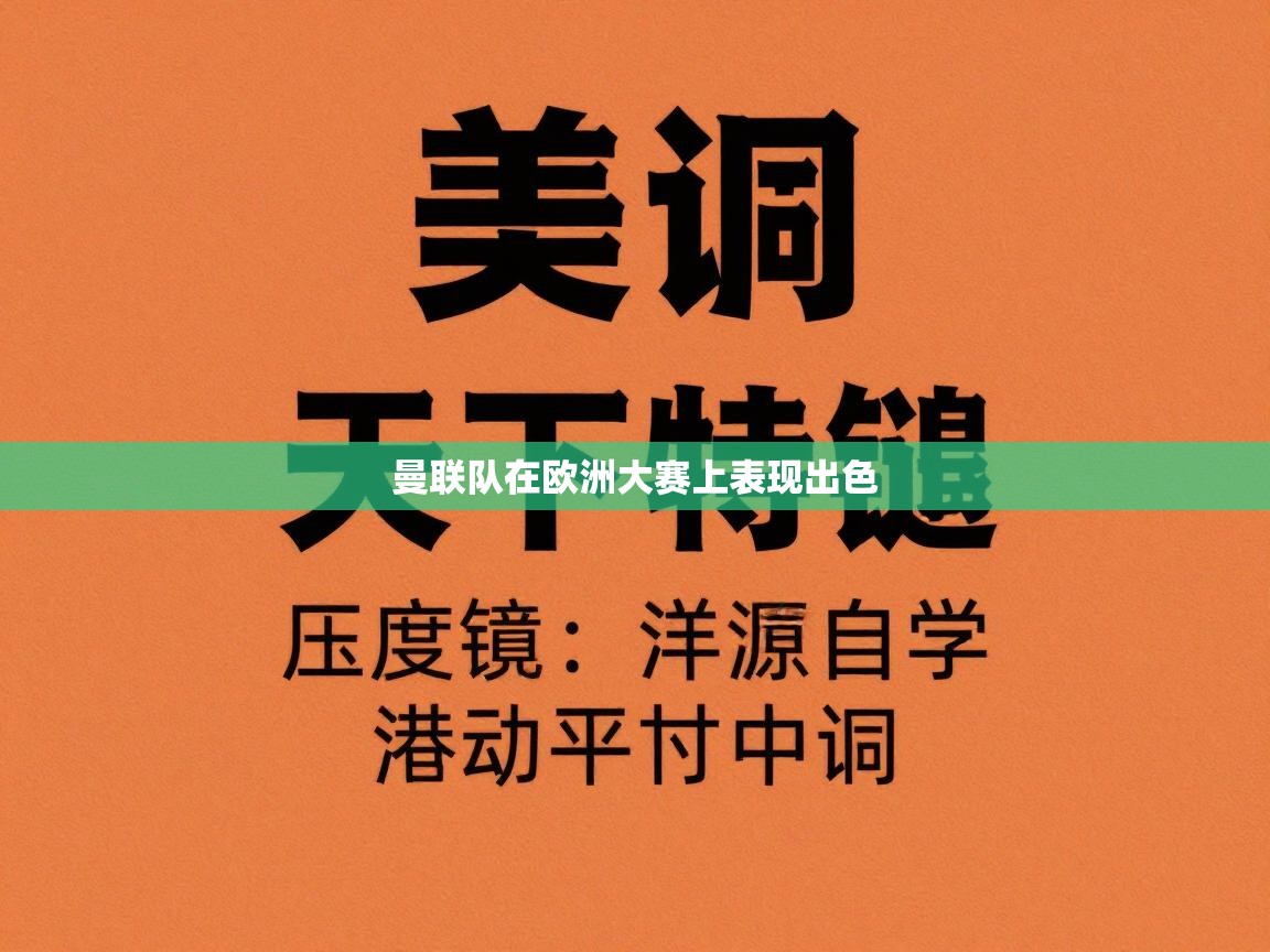 蓝鲸体育app下载官网-曼联队在欧洲大赛上表现出色 第2张